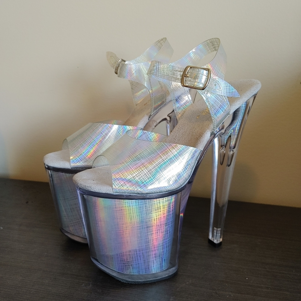 8 inch holographic pleasers. Size 8